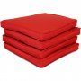 Dynklädsel till sittdynor | 4-pack | Röd