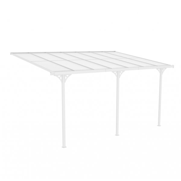 Altantak 2,7x2,5m | Kanalplast/ Aluminium | Vit