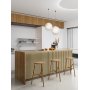 Trlamell akustikpanel | 2400x600x18mm | Tvdelad | Vit ek