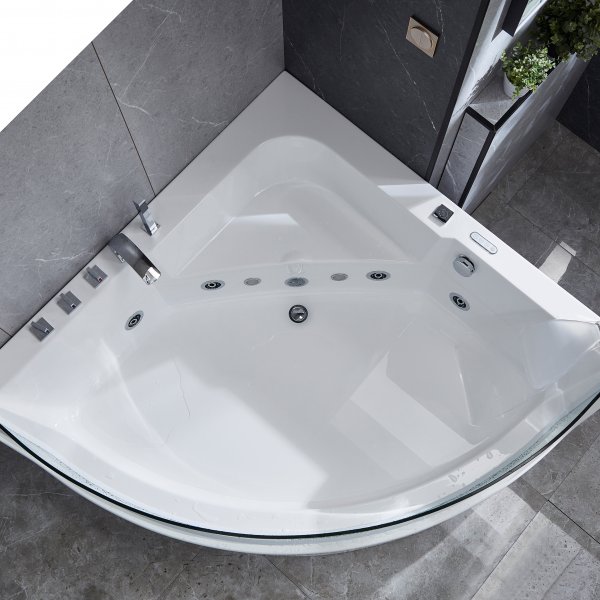 Bubbelbadkar hörn med underhållsvärme | 150x150cm | BK-058 Bubbelbadkar hörn med underhållsvärme | 150x150cm | BK-058