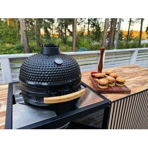 Kamado Grill | Keramisk Grill BBQ | Ø45 cm | Svart Kamado Grill | Keramisk Grill BBQ | Ø45 cm | Svart
