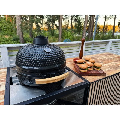 Kamado Grill | Keramisk Grill BBQ | Ø45 cm | Svart
