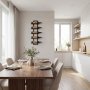 V�ggh�ngd vinhylla i svart | Elegant vinst�ll f�r 5 flaskor | Platsbesparande vinf�rvaring