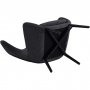 Elegant textilf�t�lj med h�g rygg | Boucl� Gr� | Kim