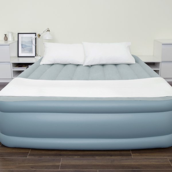 Tjock uppbl�sbar dubbels�ng med APP-styrning - Bestway Tritech Queen Airbed