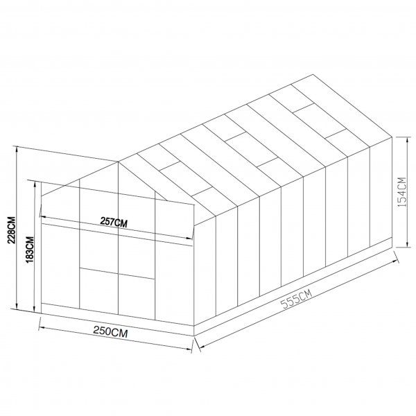 Växthus 14,4m² | 4mm säkerhetsglas | 5 års stormgaranti Växthus 14,4m² | 4mm säkerhetsglas | 5 års stormgaranti