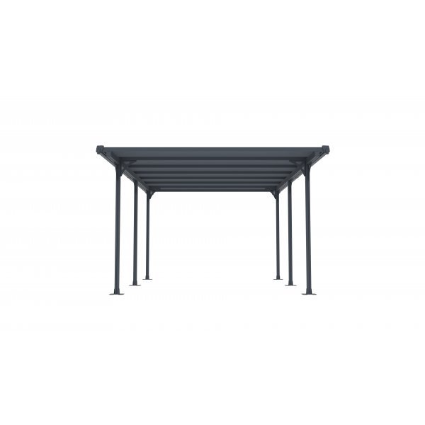 Carport 15,7 m | Elegant aluminiumcarport 5,0x3,1 m | UV-skydd & vattenavrinning | Valdemar