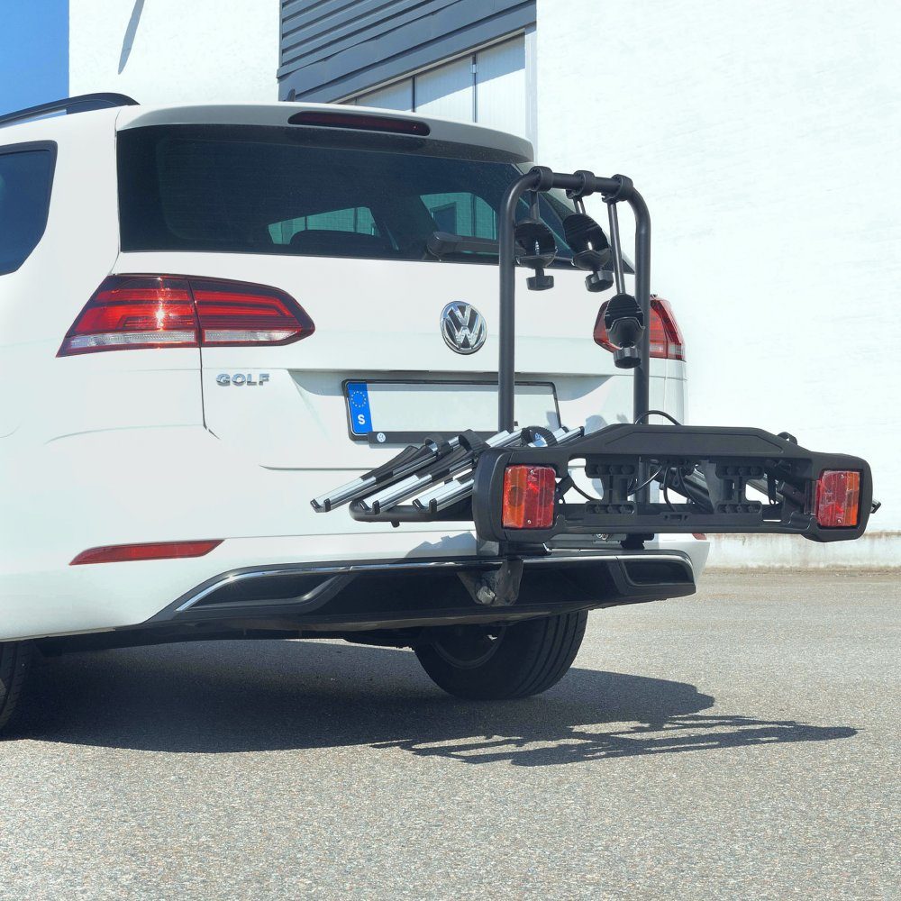 Cykelh&aring;llare bil med lyse  F&ouml;r 3 cyklar  Cykelh&aring;llare f&ouml;r 3 cyklar