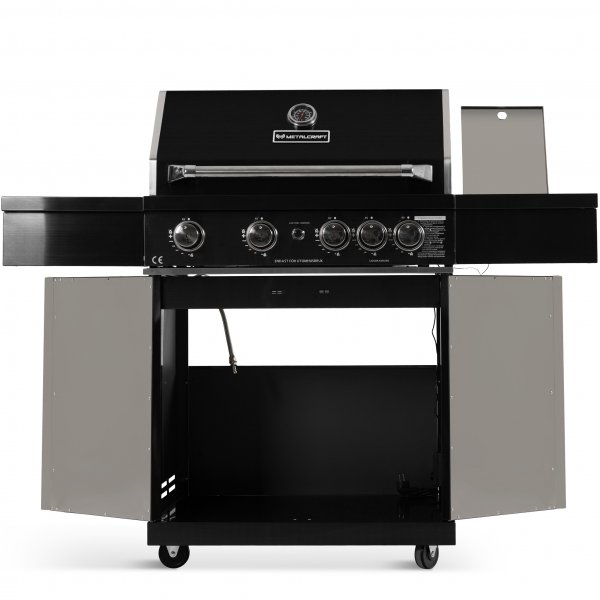 Rostfri gasolgrill med varmluftsfunktion | Malibu/Nashville Blackline Rostfri gasolgrill med varmluftsfunktion | Malibu/Nashville Blackline
