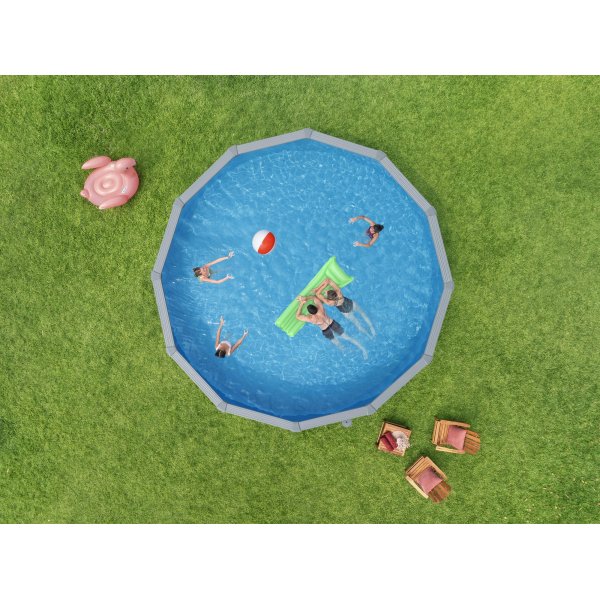 Bestway pool ovan mark Ø5,49m – 132cm djup | Hydrium™ Stålväggspool Set (561CS) Bestway pool ovan mark Ø5,49m – 132cm djup | Hydrium™ Stålväggspool Set (561CS)