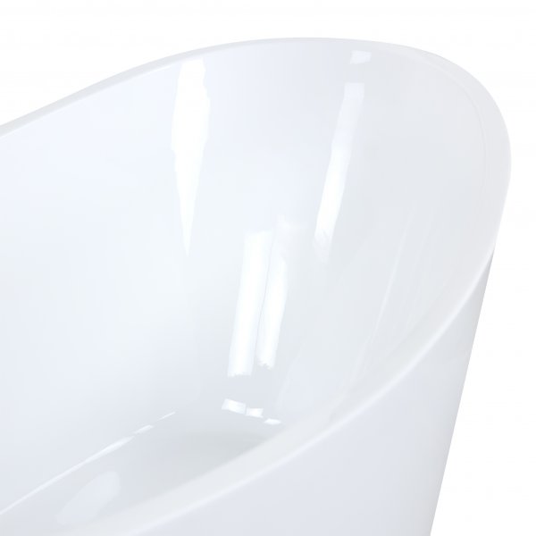 Fristende badkar 170cm | Lucite akryl | Runda former | A-35