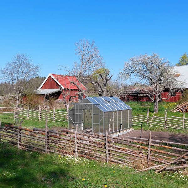 Vxthus 12,4m | Hg odlingshjd | 6mm kanalplast