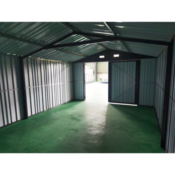 Pltgarage 20 m | Dubbel drr | Robust design