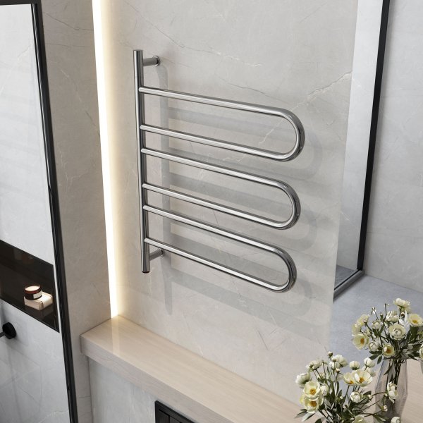 Elektrisk handdukstork | Svngbara armar | Rostfritt stl | OH-008