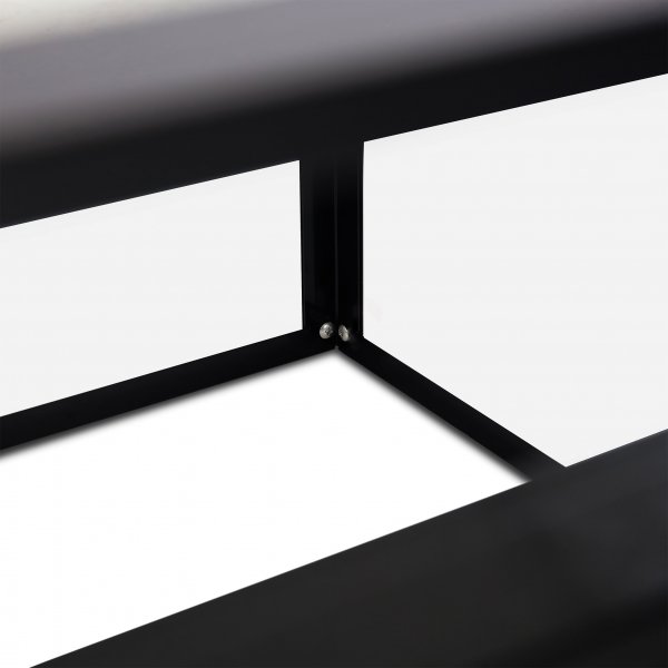 Miniväxthus med öppningsbar lucka | 4mm säkerhetsglas | Svart Miniväxthus med öppningsbar lucka | 4mm säkerhetsglas | Svart