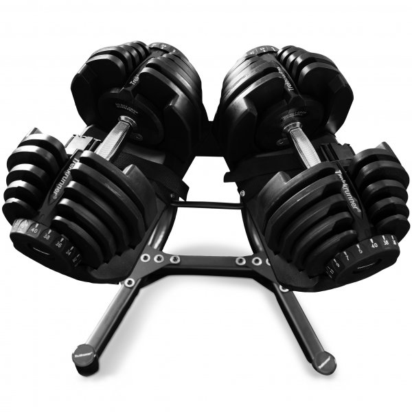 Justerbar hantel 39kg | 17 viktniver | Trekkrunner