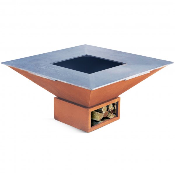 Vedeldad grill i cortenstl | Yttern