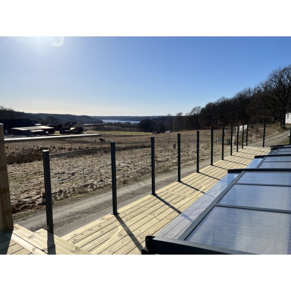 Glasr�cke / staket i klarglas | Flerpack