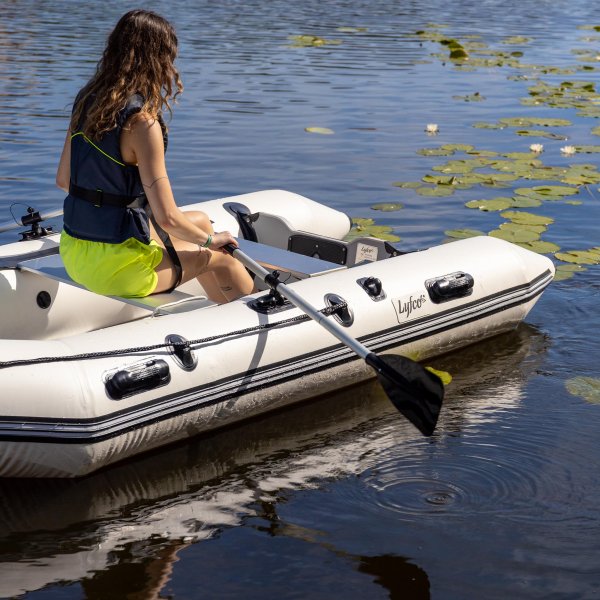 Gummibt 330cm | Fr 4 personer | Aluminiumdurk | Lyfco