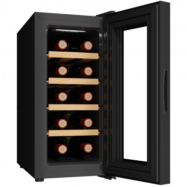 Vinkyl 10 flaskor | Extra tystgende | LED-belysning | 26,5cm smal