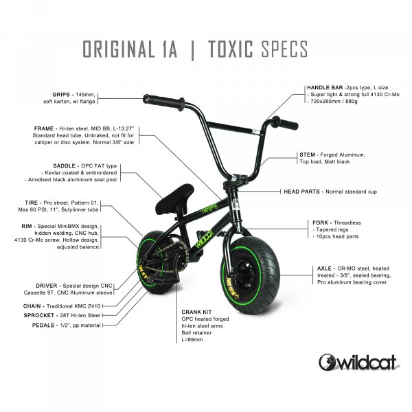 Mini BMX cykel - Toxic Mini BMX cykel - Toxic