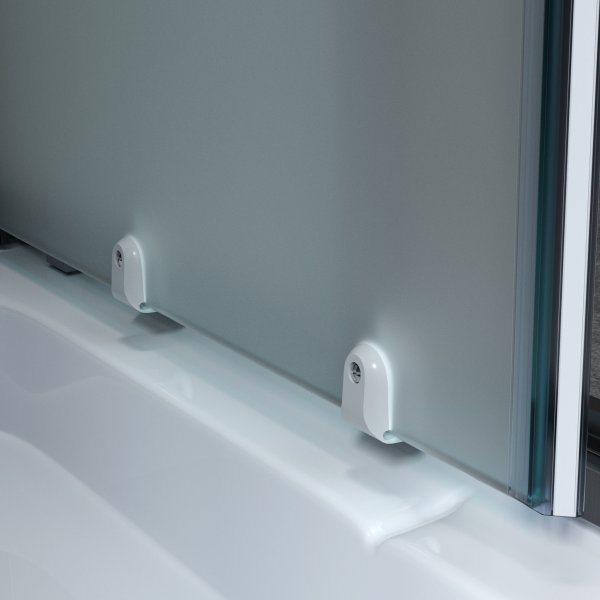 Komplett duschkabin med regndusch | Svart