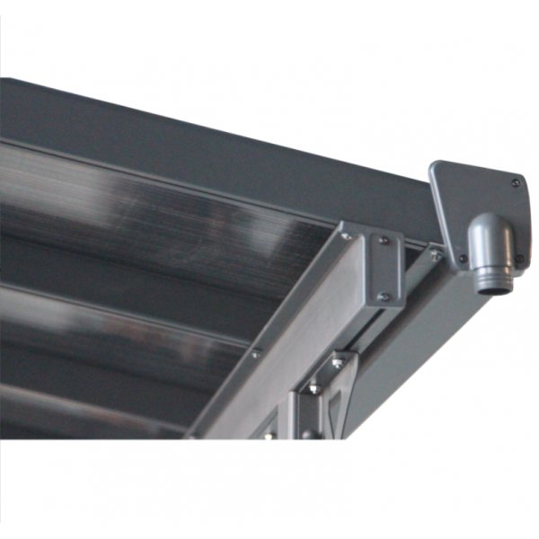 Altantak 4,3x3 m | Kanalplast / Aluminium | Extra hög | Grå Altantak 4,3x3 m | Kanalplast / Aluminium | Extra hög | Grå