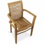 Utestolar i teak 4-pack | Premiumkvalitet & tidls stil | Ut