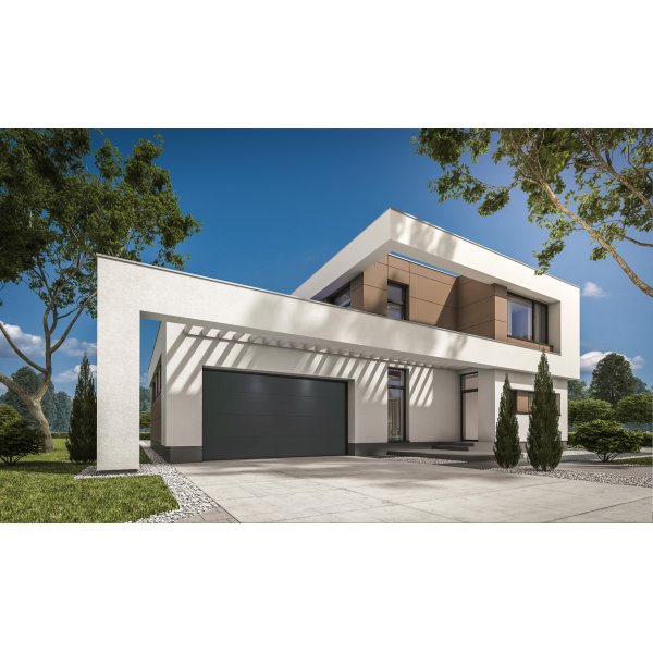 Garageport Takskjutport med motor & fj�rrkontroll | 3m bred