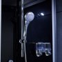 Rektangulr duschkabin med jacuzzi-badkar
