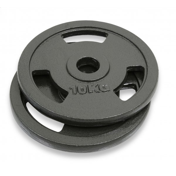 Vikter 2x10kg, 50mm hl (totalt 20kg) gjutjrn