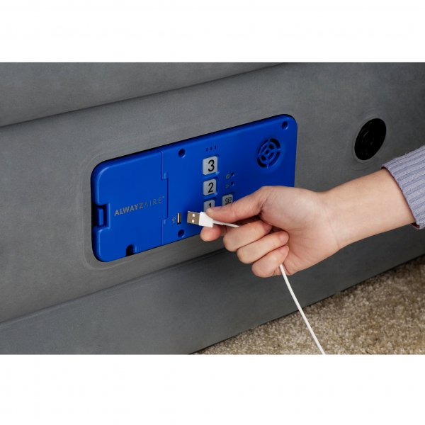 Queen Size luftmadrass AlwayzAire Fortech Airbed Queen med inbyggd elektrisk pump Queen Size luftmadrass AlwayzAire Fortech Airbed Queen med inbyggd elektrisk pump