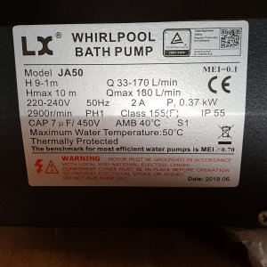 Whirlpool LX JA50 pump till spabad Whirlpool LX JA50 pump till spabad