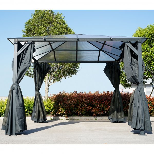 Premium-paviljong med tak i kanalplast - 3x3m - FYNDVARA Premium-paviljong med tak i kanalplast - 3x3m - FYNDVARA