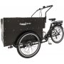 Extra stor el-Lådcykel | Cargobike med Kapell, 250W Motor & LG-Batteri | Svart Extra stor el-Lådcykel | Cargobike med Kapell, 250W Motor & LG-Batteri | Svart