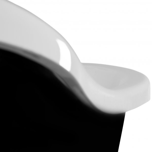 Badkar med tassar 153cm | Frist�ende | Lyxig design | Svart