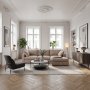 Moby divansoffa m�rkbeige | Lyxig soffa med v�ndbar divan och pocketfj�drar
