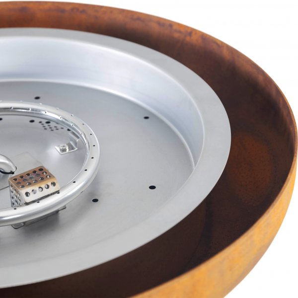 Gasoldriven eldstad i cortenstål | För utomhusmiljö | Dorotea Gasoldriven eldstad i cortenstål | För utomhusmiljö | Dorotea