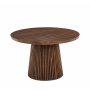F�rl�ngningsbart runt matbord 120�200 cm i valn�t med plats f�r 4�10 personer | Crossby