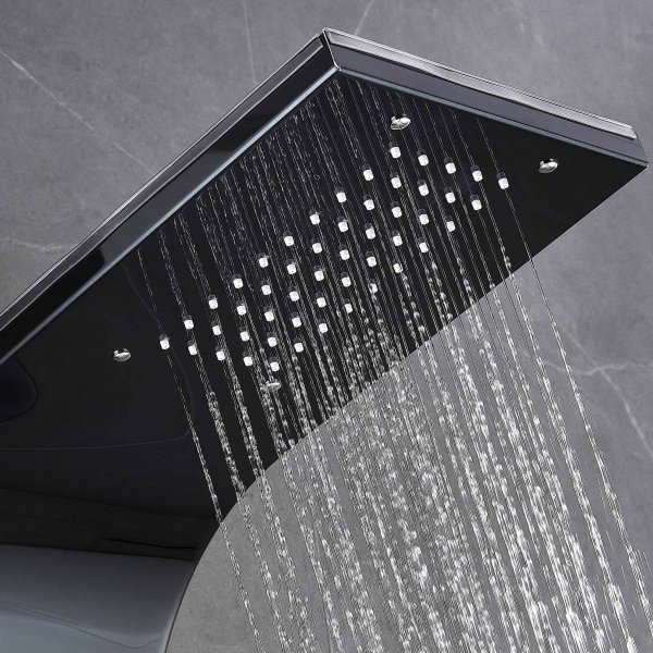 Duschpanel i svart rostfritt stål | Zoey Duschpanel i svart rostfritt stål | Zoey
