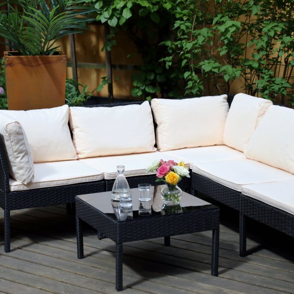 Hörnsoffa utemöbler i konstrotting | Lyfco Grebbestad Hörnsoffa utemöbler i konstrotting | Lyfco Grebbestad