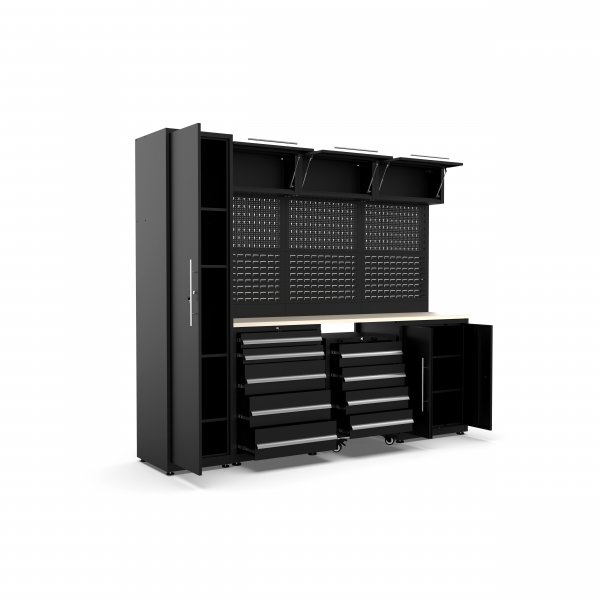 Garageinredning | Komplett f�rvaringssystem | 2750 x 550 x 2300 mm