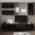 Tv-bänk inkl. hyllor 41x240 cm | Vägghängd | Badachro - Svart Tv-bänk inkl. hyllor 41x240 cm | Vägghängd | Badachro - Svart