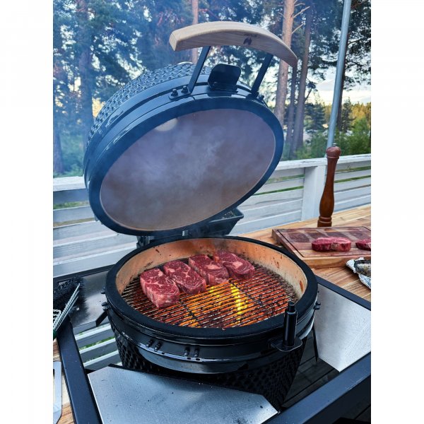 Kamado Grill | Keramisk Grill BBQ | 45 cm | Svart