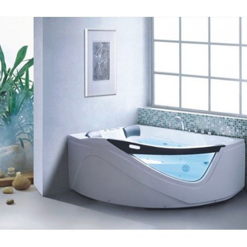 Bubbelbadkar June  168x148x70cm  Stilren design  Vit