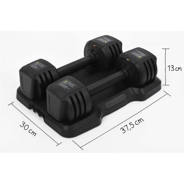 Justerbara hantlar 2x6,7 kg | Flera nivåer | Trekkrunner Justerbara hantlar 2x6,7 kg | Flera nivåer | Trekkrunner