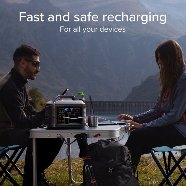 Kraftfull Power Station 600W 120000mAh | Ladda 7 enheter samtidigt