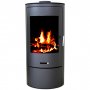 Rund braskamin 7kW | Verkningsgrad 80 % | Huittinen