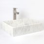 Marmorhandfat 45x35cm | 100% natursten | Unika skiftningar
