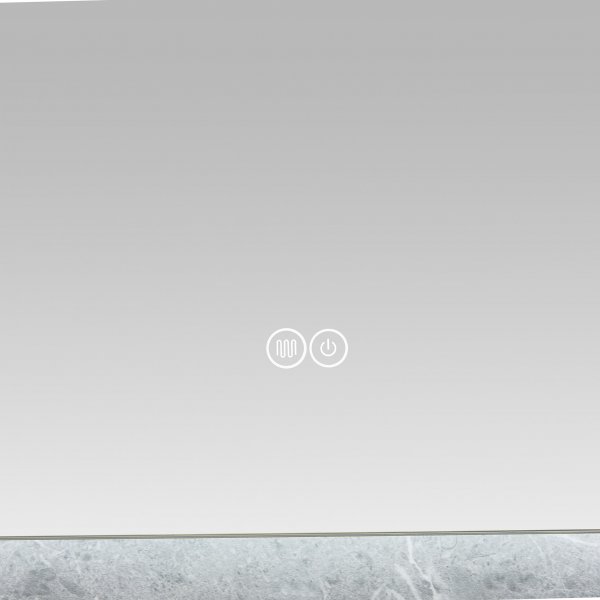 Badrumsspegel | LED-belysning | Anti-fog & touch-styrning | Rektangulär Badrumsspegel | LED-belysning | Anti-fog & touch-styrning | Rektangulär